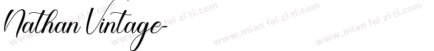 Nathan Vintage字体转换